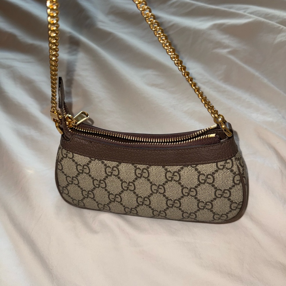 Gucci Ophidia Mini Bag - Brown and Gold - Picture 5 of 8